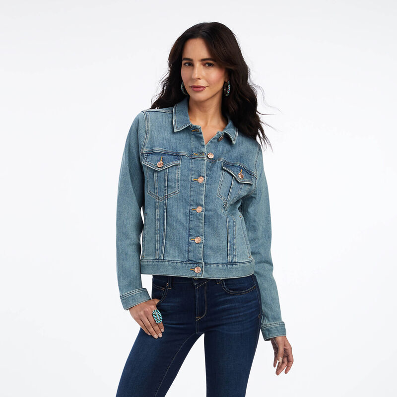 Chaqueta Ariat Denim Azules Mujer - Chile 840-LWIYUP